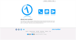 Desktop Screenshot of onenumber.com.ng